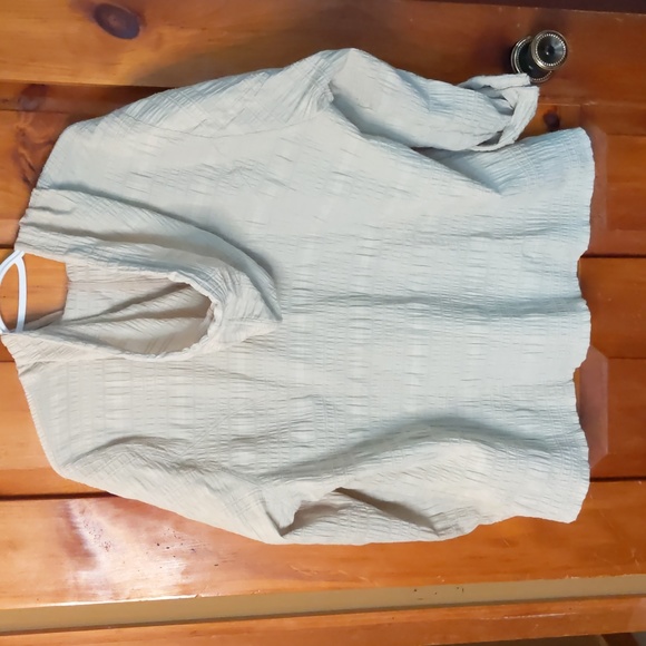 Plus size 1x CJ BANKS seersucker lightweight, zip front, hoodie jacket w/ - Picture 3 of 11